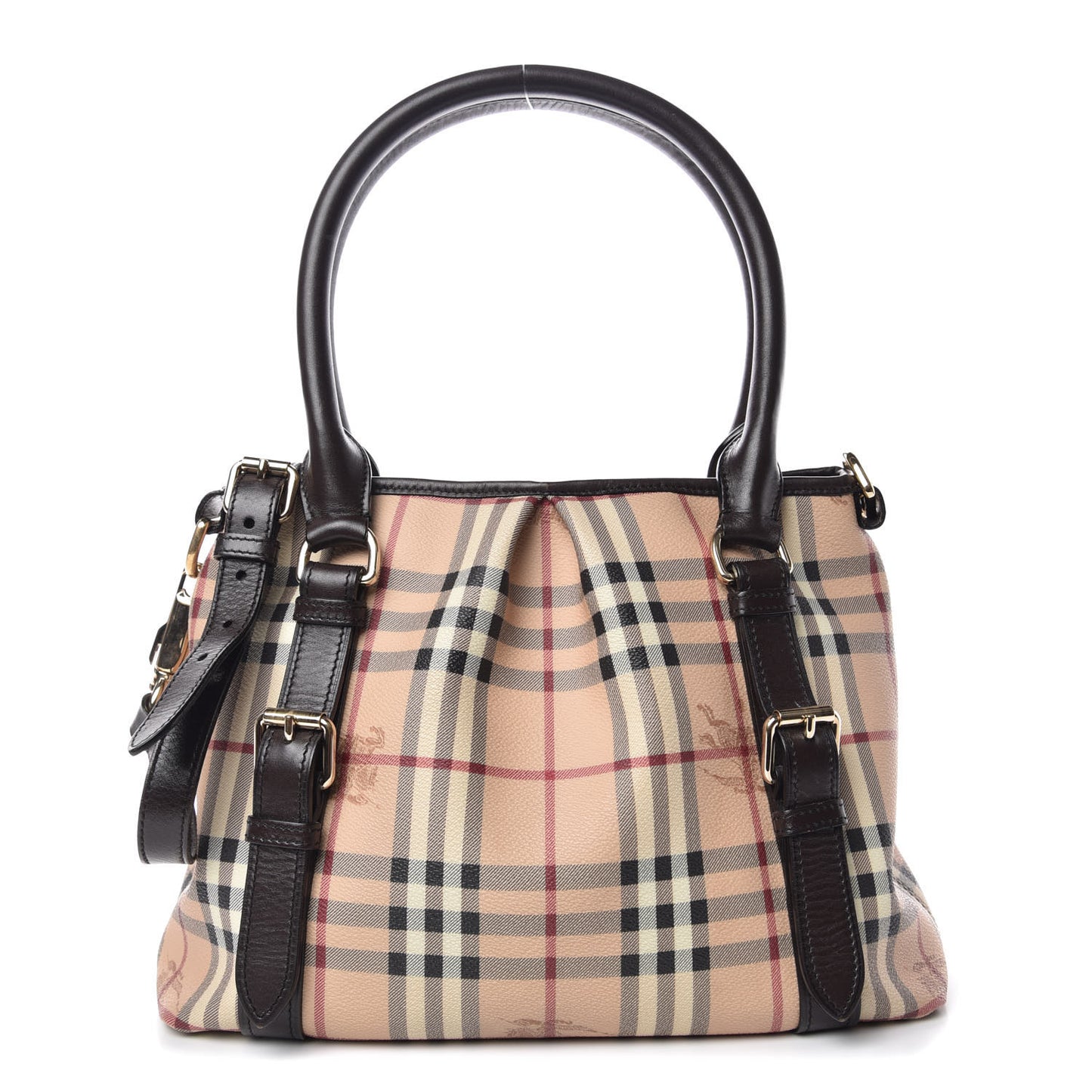 Haymarket Check Small Northfield Tote Chocolate
