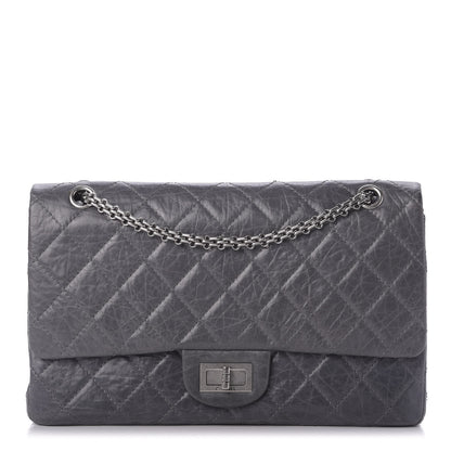 Chanel Aged Calfskin Quilted 50th Anniversary 2.55 Reissue 227 Flap Grey 1 of 10