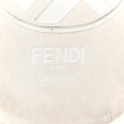 Fendi X SARA COLEMAN Canvas FF Vertigo Embroidered Womens Rise Slip On Sneakers 41 Tobacco Black 7 of 11