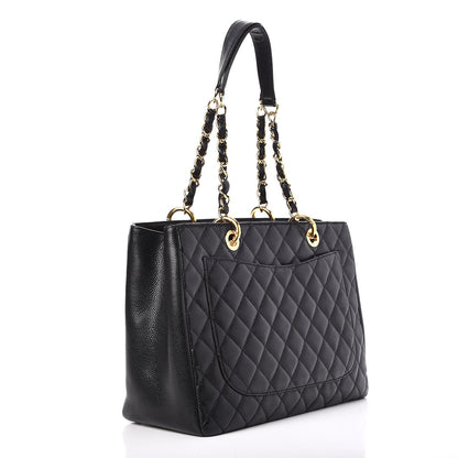 Chanel Caviar Quilted Grand Shopping Tote GST Black 3 of 8