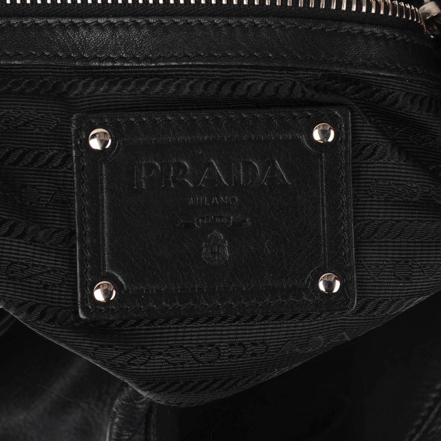 Prada Soft Calf Two Pocket Hobo Nero Black 7 of 11