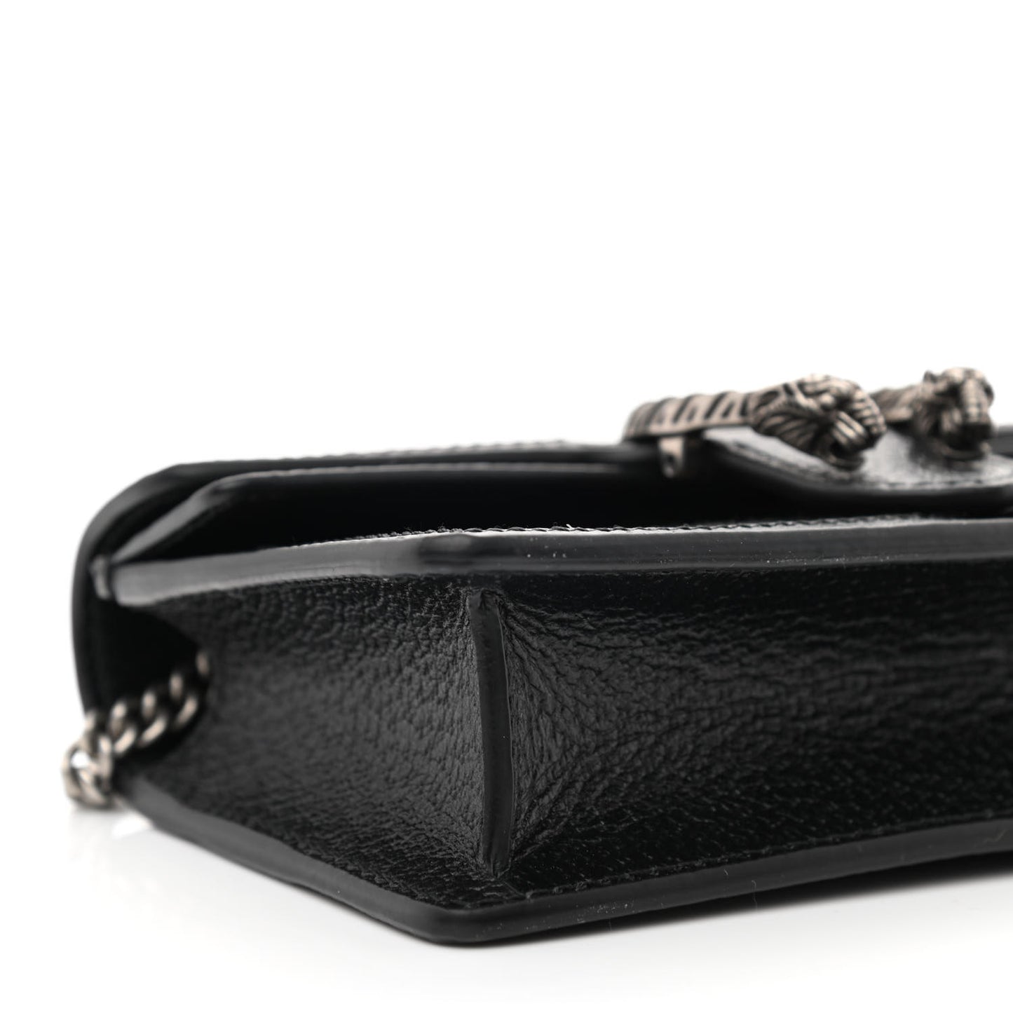 Jacquard Black Denim GG Monogram Super Mini Dionysus Shoulder Bag Black Ivory