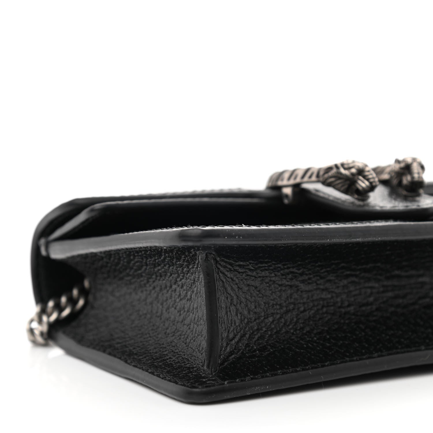 Gucci Jacquard Black Denim GG Monogram Super Mini Dionysus Shoulder Bag Black Ivory 8 of 10