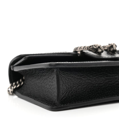 Gucci Jacquard Black Denim GG Monogram Super Mini Dionysus Shoulder Bag Black Ivory 8 of 10