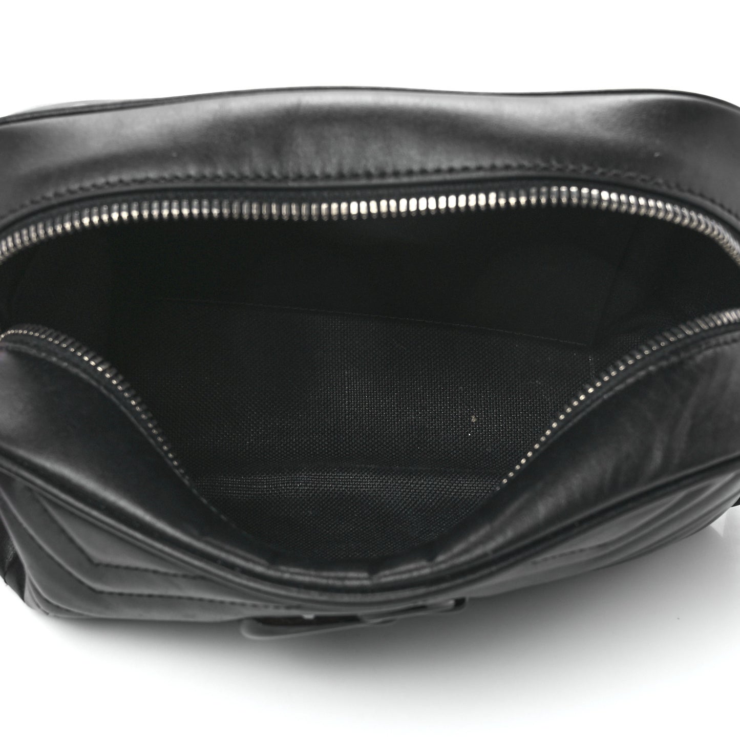 Calfskin Matelasse Monochrome Small GG Marmont Chain Shoulder Bag Black