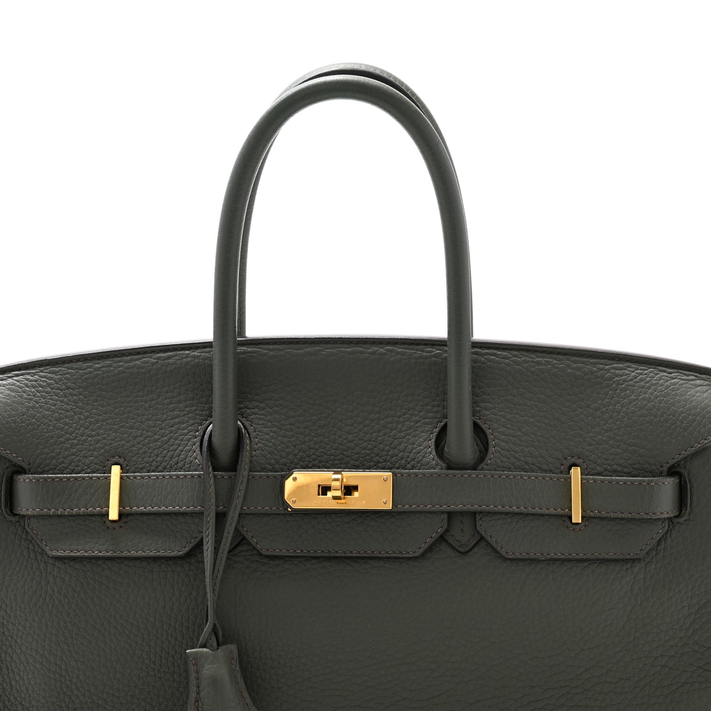 Taurillon Clemence Birkin 35 Vert De Gris