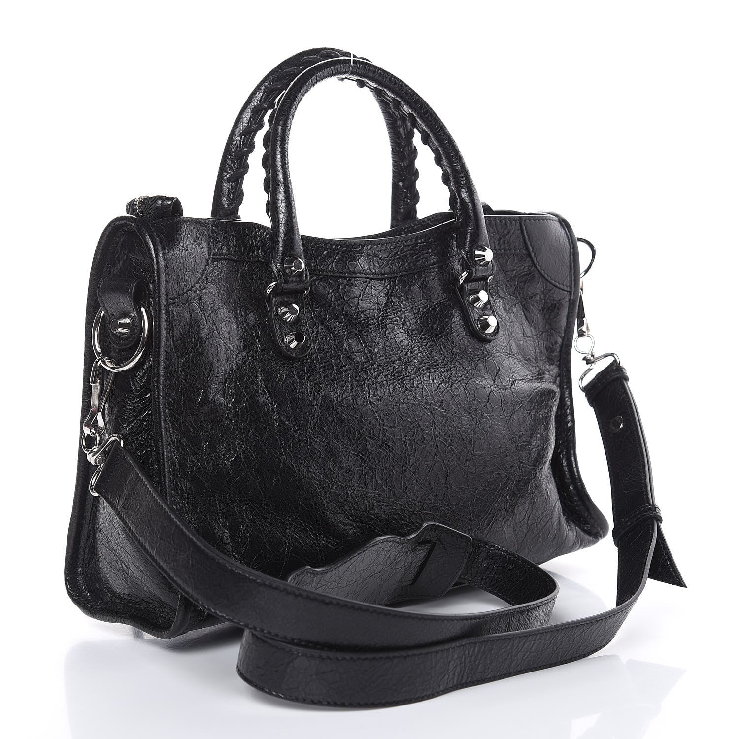 Balenciaga Agneau Classic Silver Hardware S City Black 3 of 8
