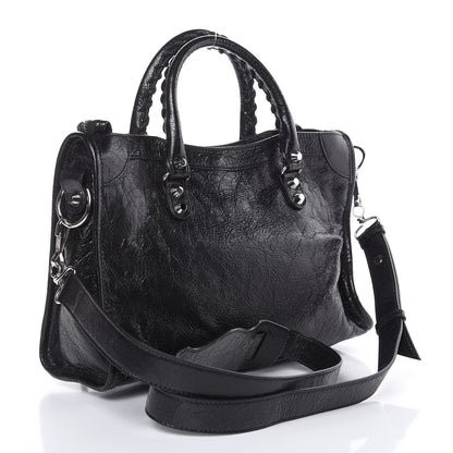 Balenciaga Agneau Classic Silver Hardware S City Black 3 of 8
