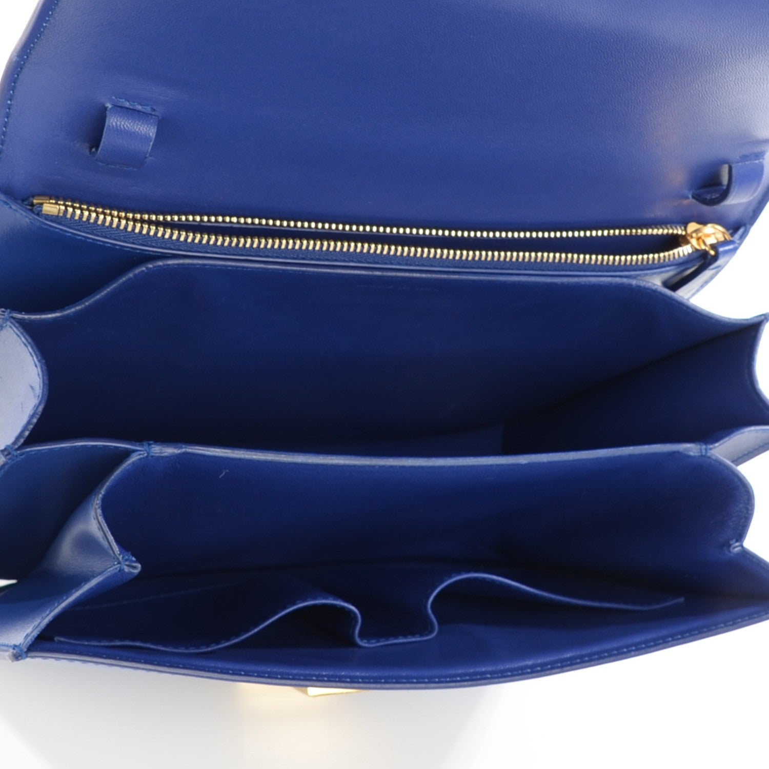 Celine Smooth Calfskin Medium Classic Box Flap Bag Indigo 5 of 8