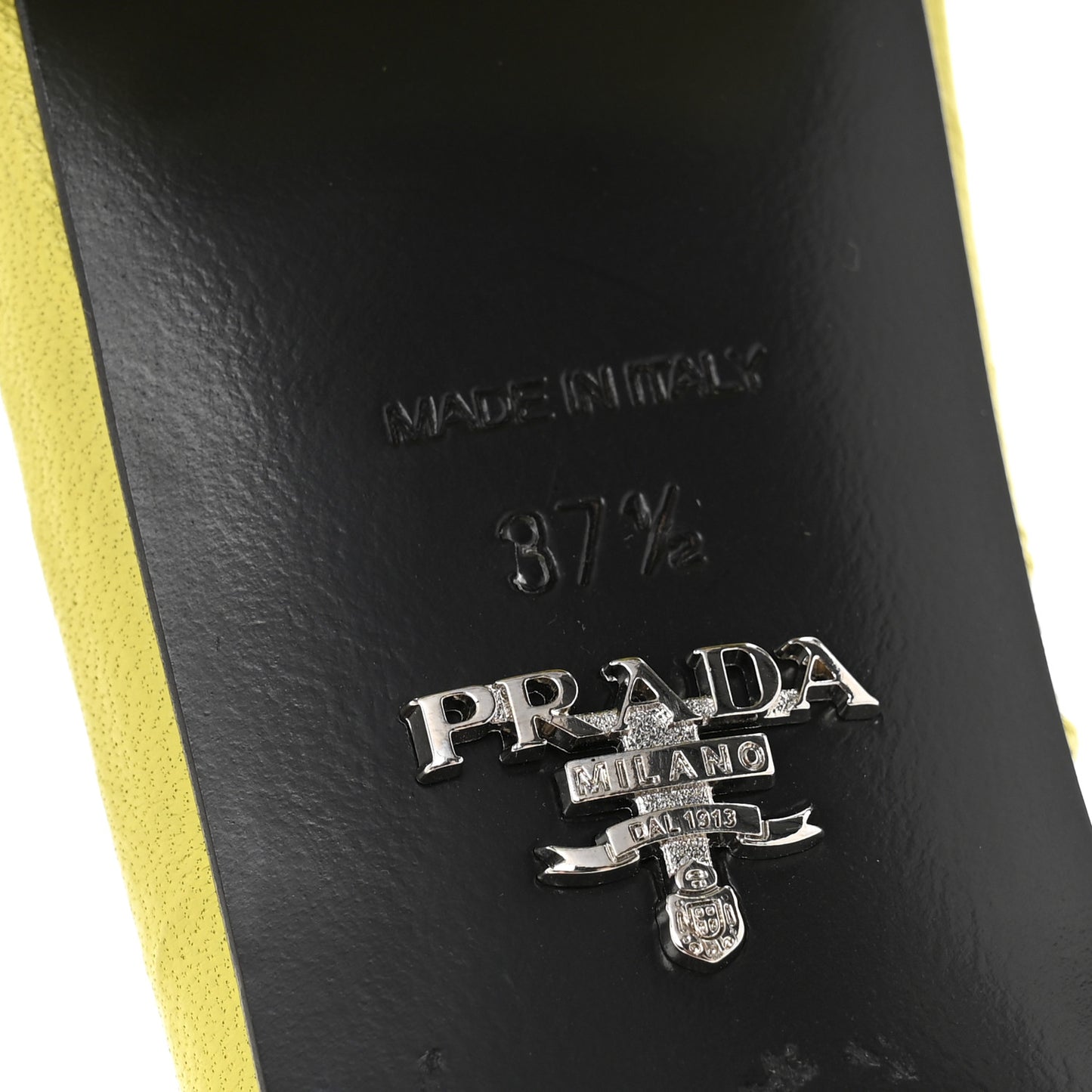 Nappa Antique Triangle Logo Mules 37.5 Cedro