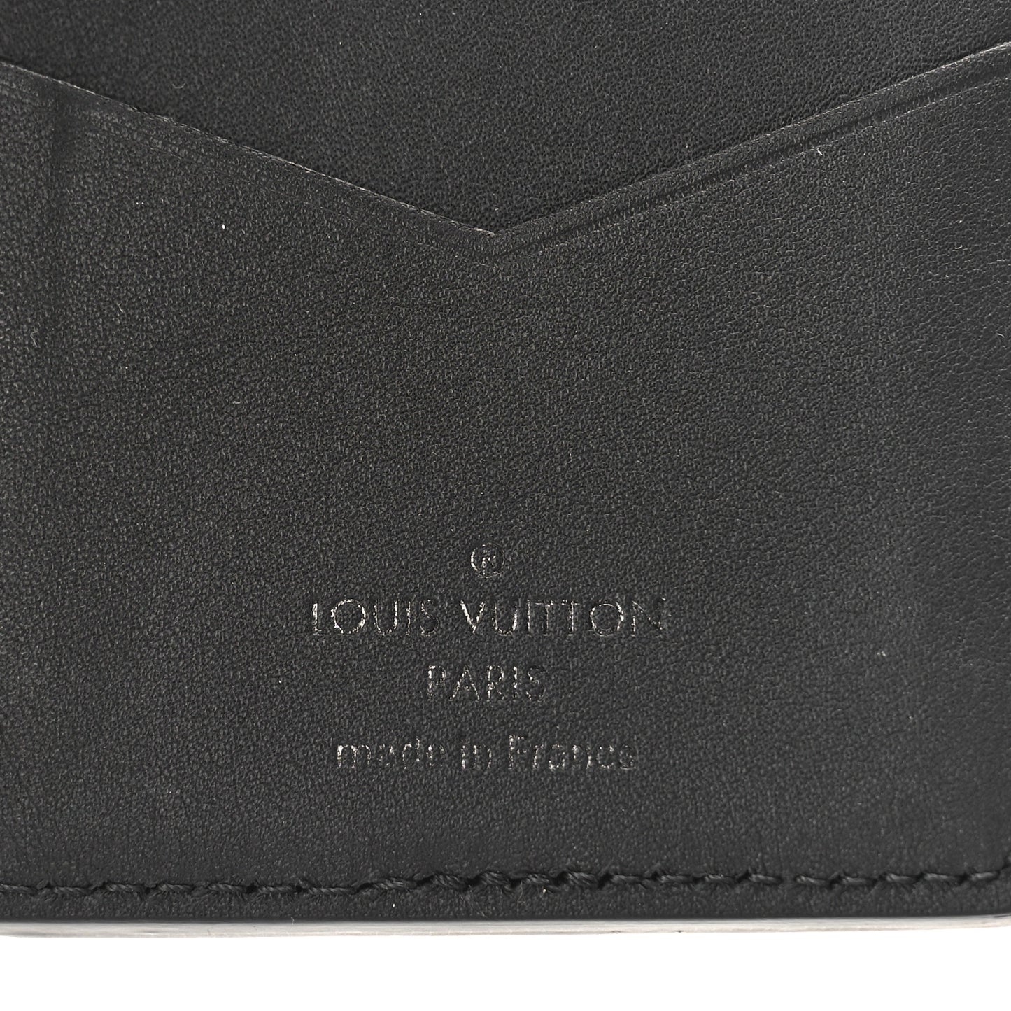 Millesime Calfskin Monogram Pocket Organizer Black