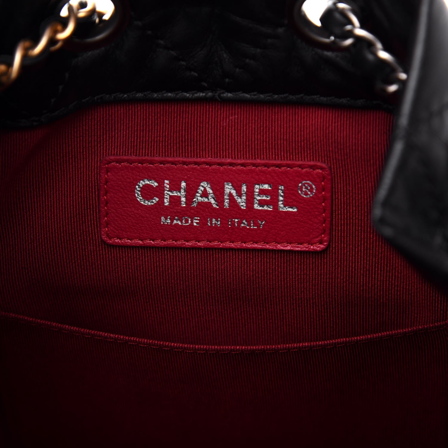 Chanel Aged Calfskin Quilted Small Gabrielle Backpack Black 6 of 10