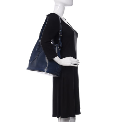 Louis Vuitton Epi Petit Noe NM Indigo 2 of 12
