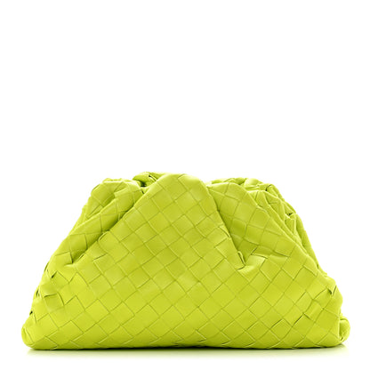 Bottega Veneta Nappa Maxi Intrecciato The Pouch Oversized Clutch Kiwi 1 of 8