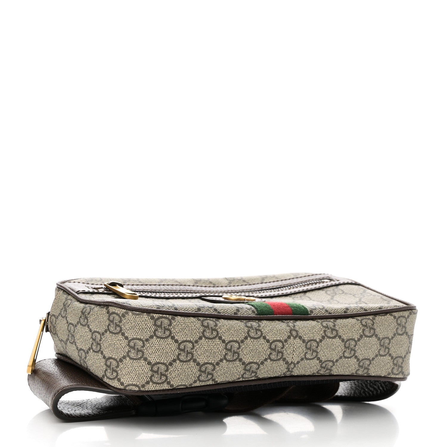 Gucci Soft GG Supreme Monogram Medium Ophidia Belt Bag Dark Brown 4 of 10