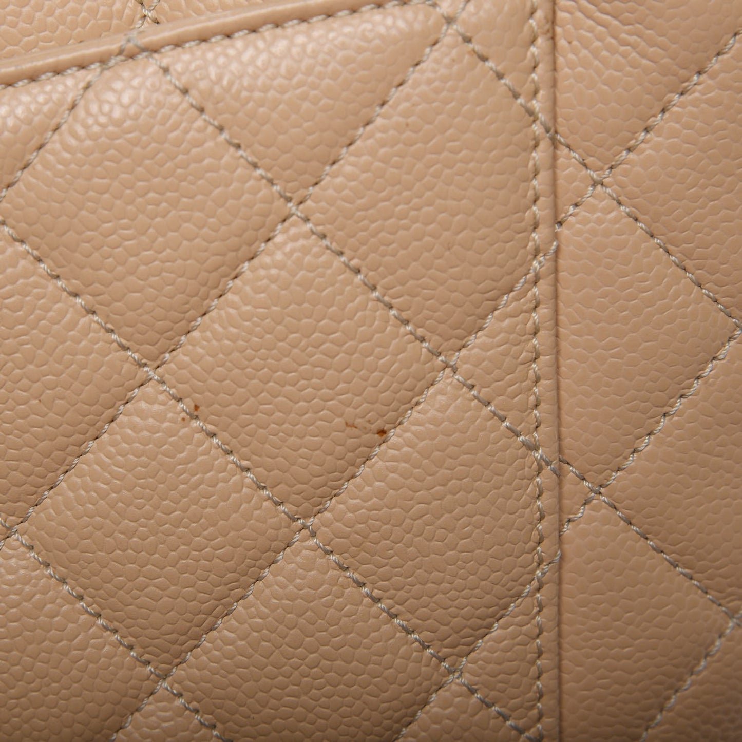 Caviar Quilted Grand Shopping Tote GST Beige Clair