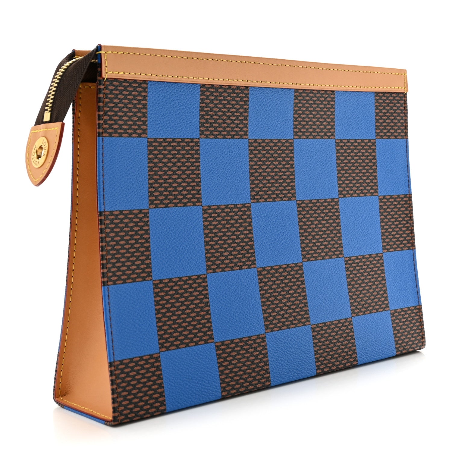 Louis Vuitton Damier Pop Pochette Voyage MM Blue 3 of 8
