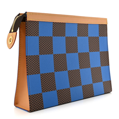 Louis Vuitton Damier Pop Pochette Voyage MM Blue 3 of 8