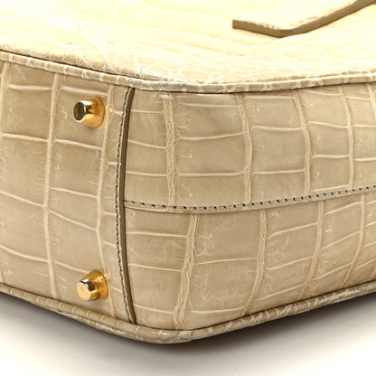Prada Crocodile Bauletto Bag Beige 8 of 8