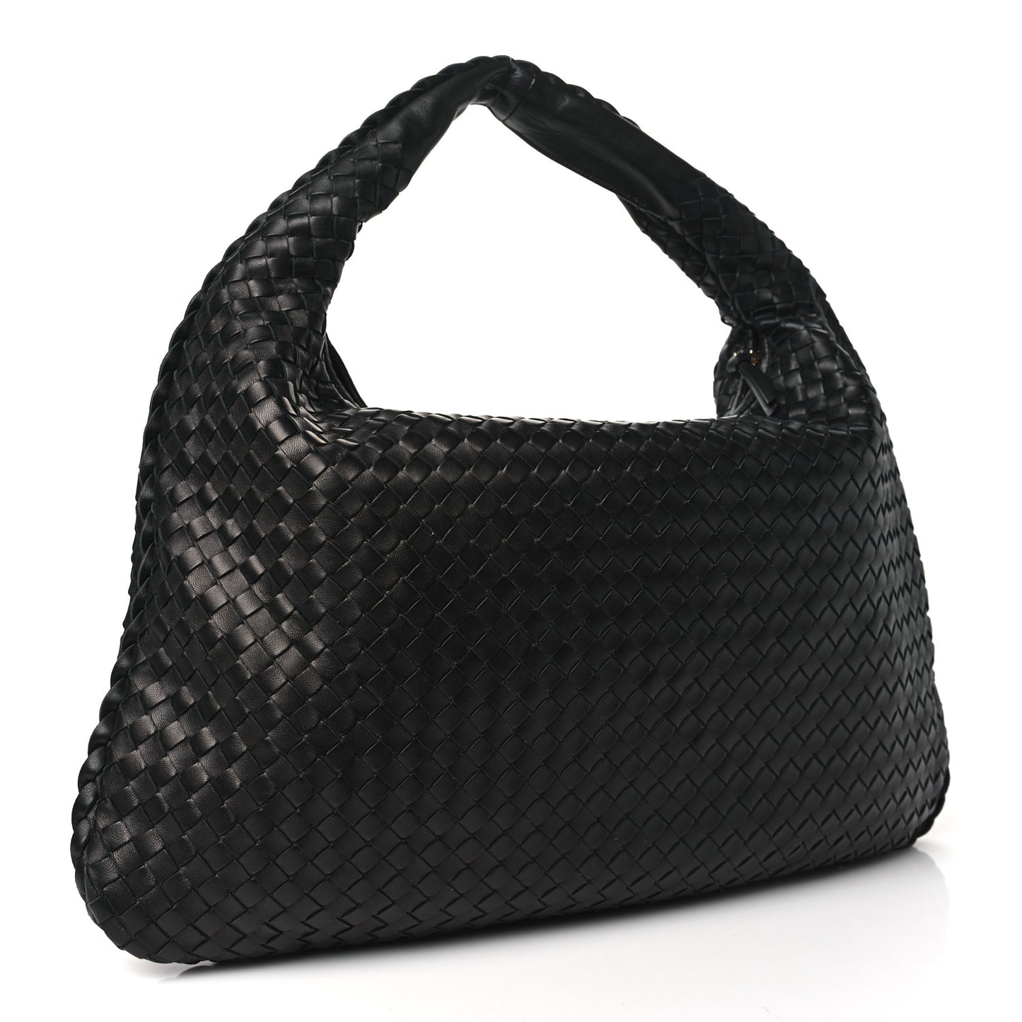 Nappa Intrecciato Large Veneta Hobo Ebano
