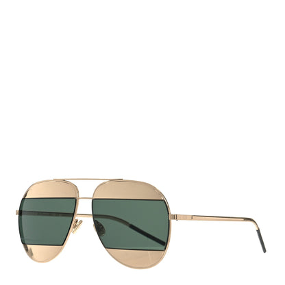 Christian Dior Split 1 Aviator Sunglasses Gold 1 of 7