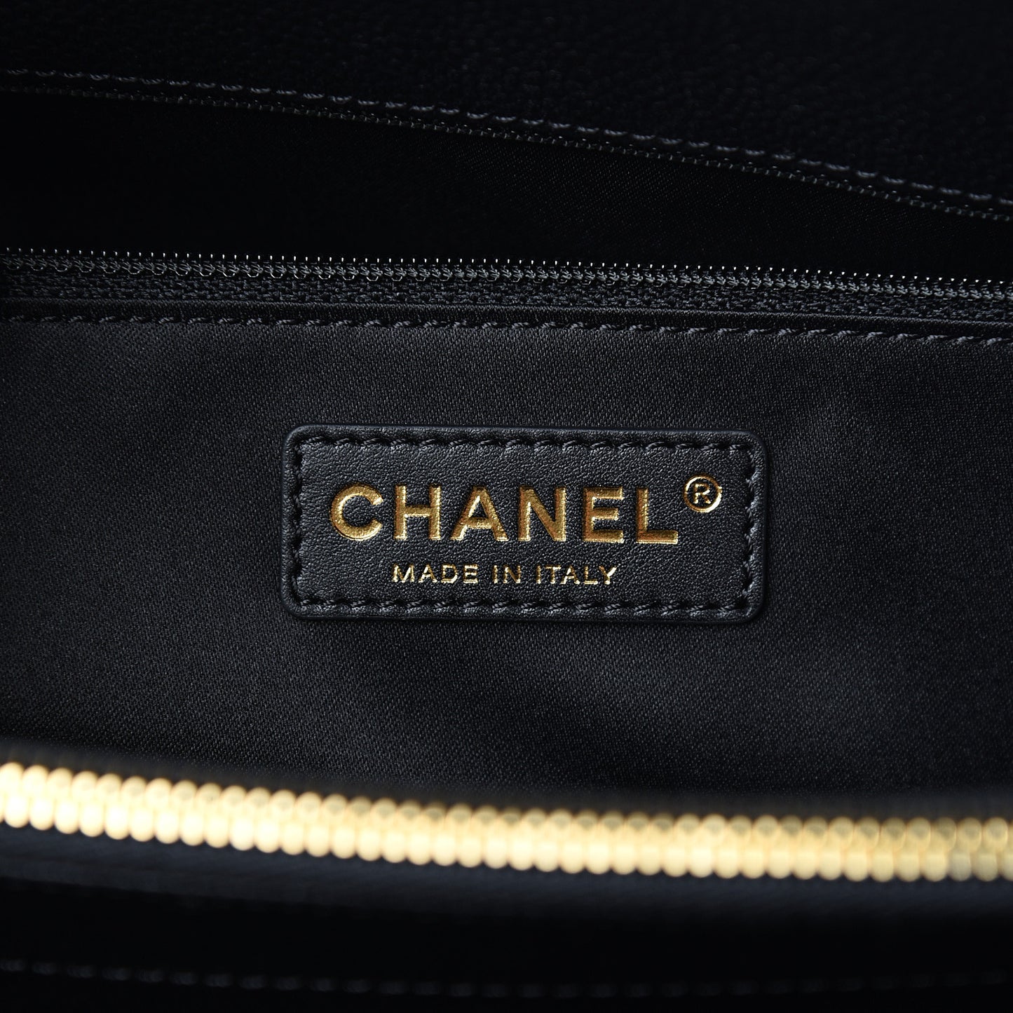 Caviar Quilted Grand Shopping Tote GST Black