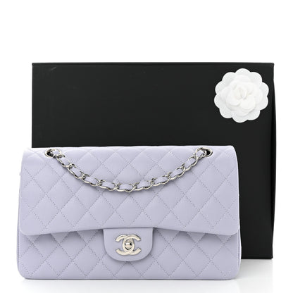 Chanel Caviar Quilted Medium Double Flap Light Purple 11 of 11