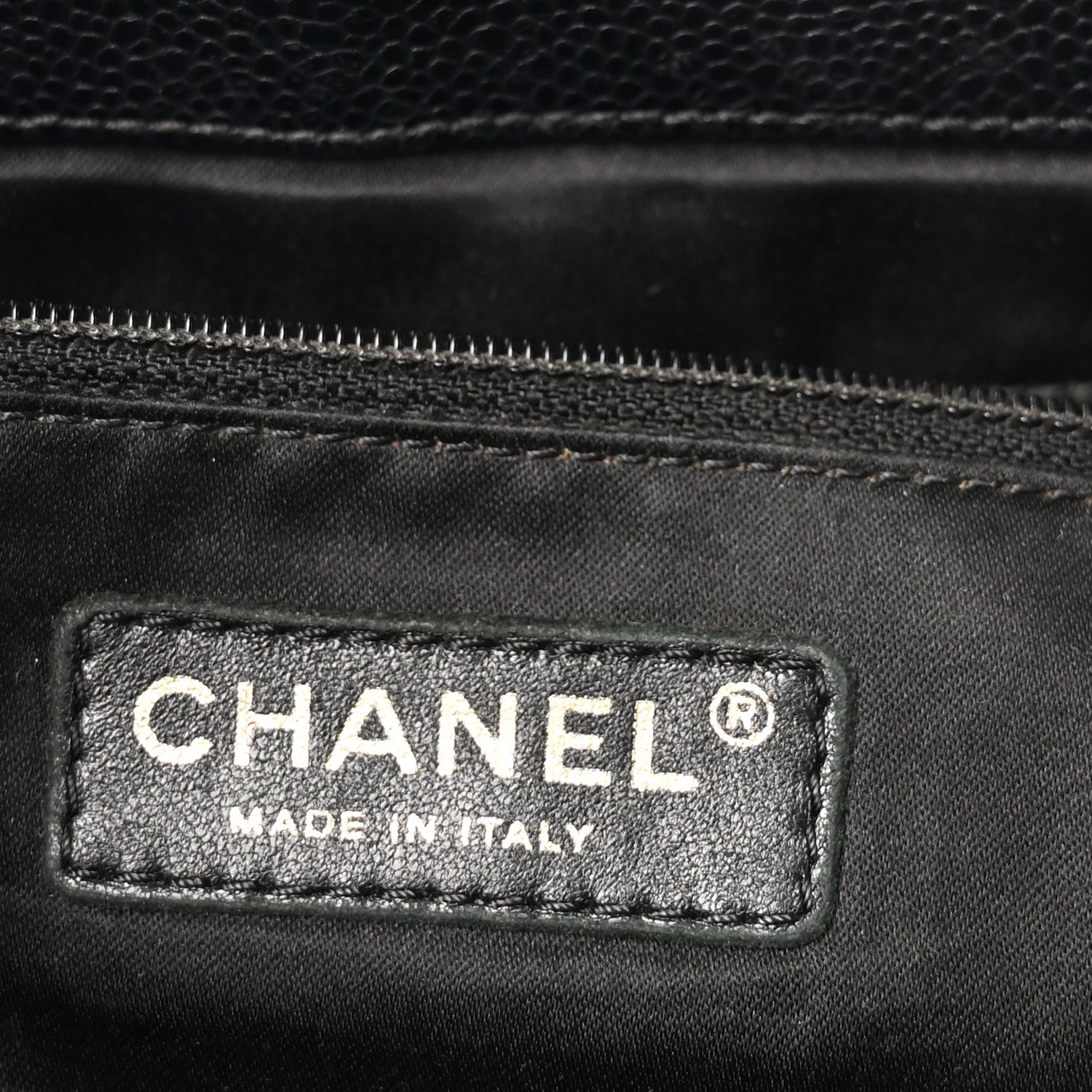 Chanel Caviar Quilted XL Grand Shopping Tote GST Black 6 of 10