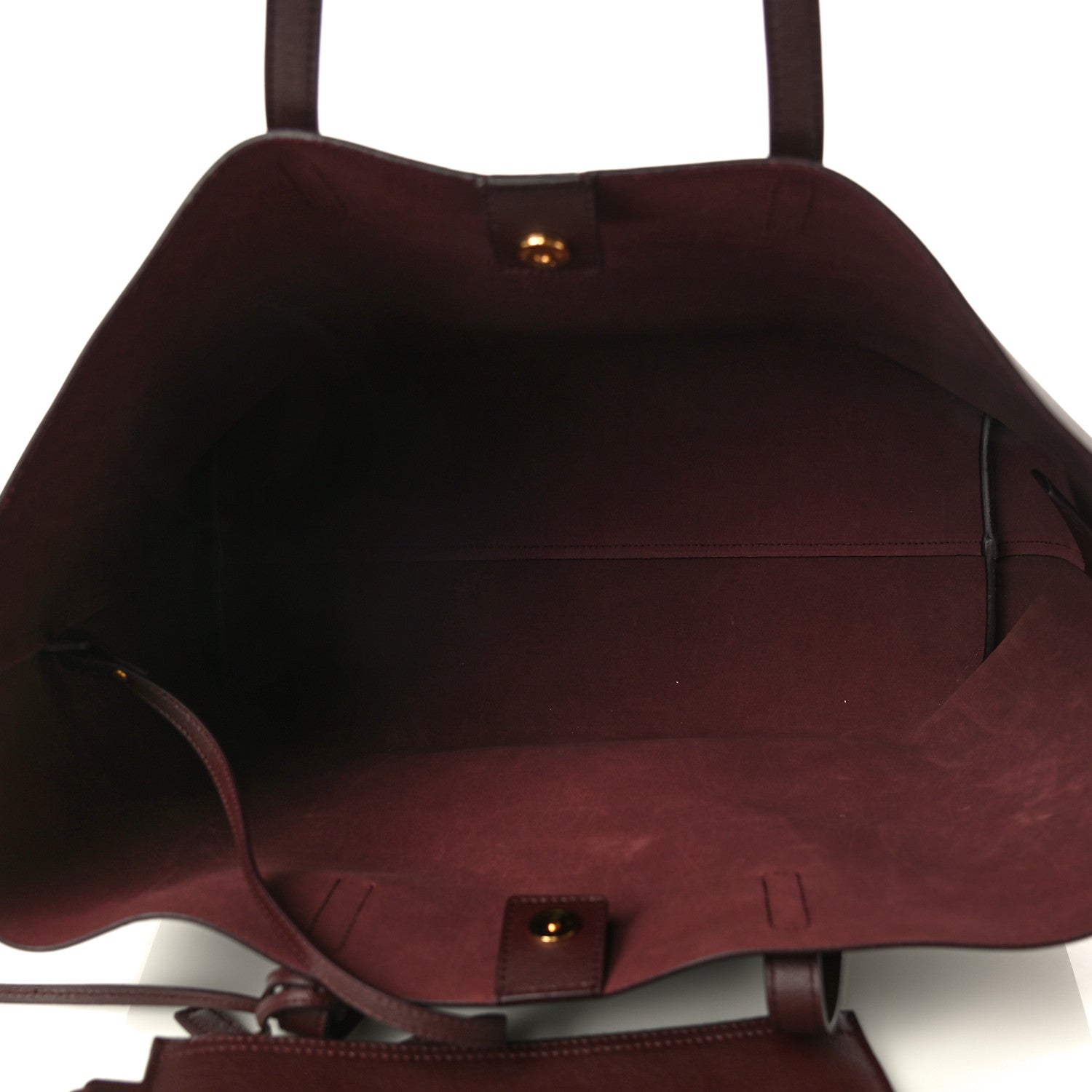 Saint Laurent Calfskin Large Shopping Tote Old Bordeaux 5 of 8