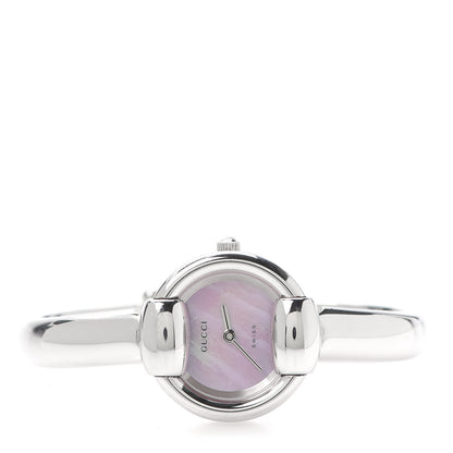 Gucci Stainless Steel Pink Mother of Pearl 25mm 1400L Quartz Watch 3 of 6