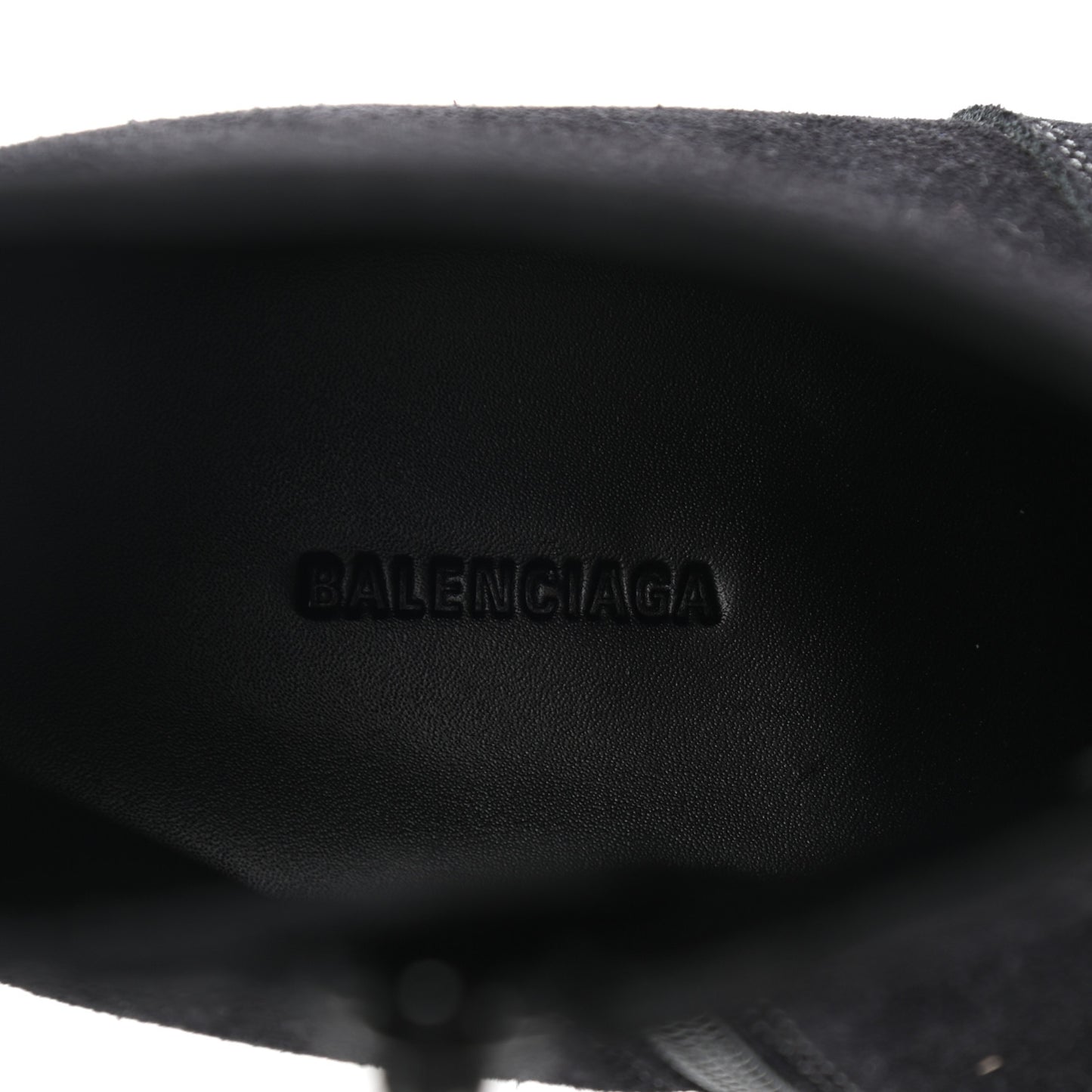 Suede Santiag Western Boots 35.5 Black