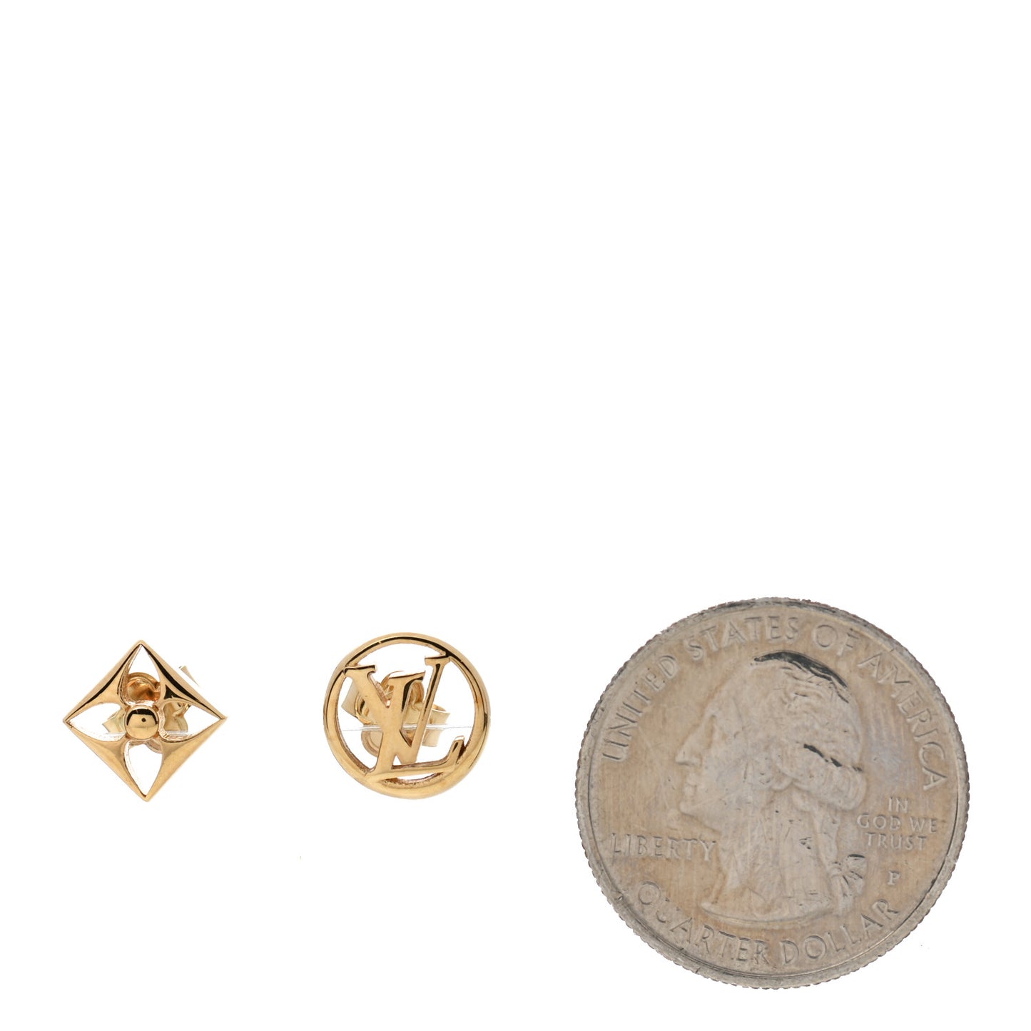 Metal Crazy In Lock Earrings Set Gold