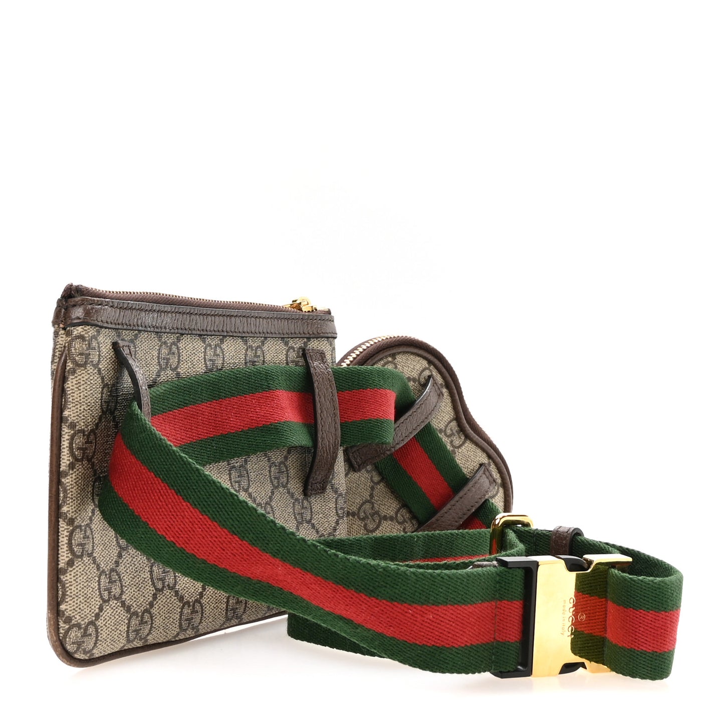 GG Supreme Monogram Web Ophidia Utility Belt 100 40 Beige Ebony New Acero