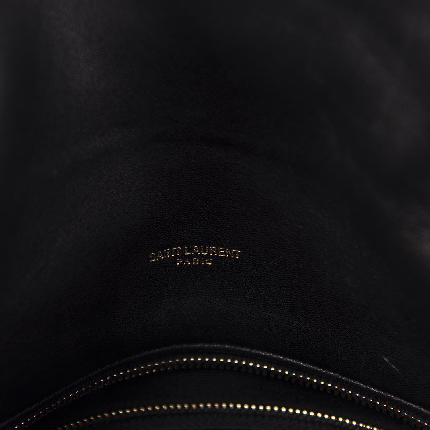 Saint Laurent Lambskin Quilted Medium Loulou Puffer Monogram Chain Satchel Black 7 of 12
