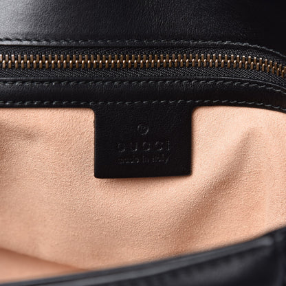 Gucci Calfskin Matelasse Small GG Marmont Shoulder Bag Black 6 of 7