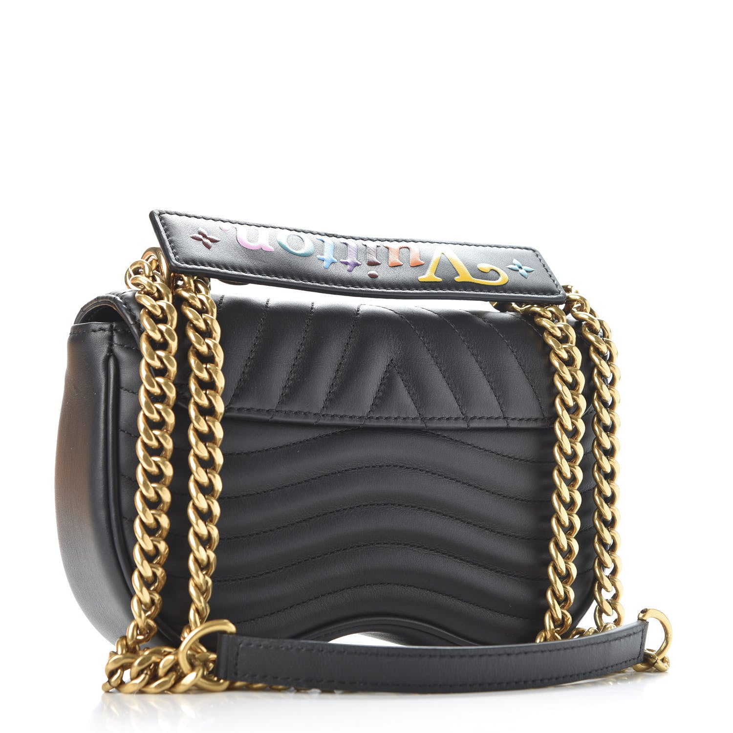 Louis Vuitton Calfskin New Wave Chain PM Black 2 of 11