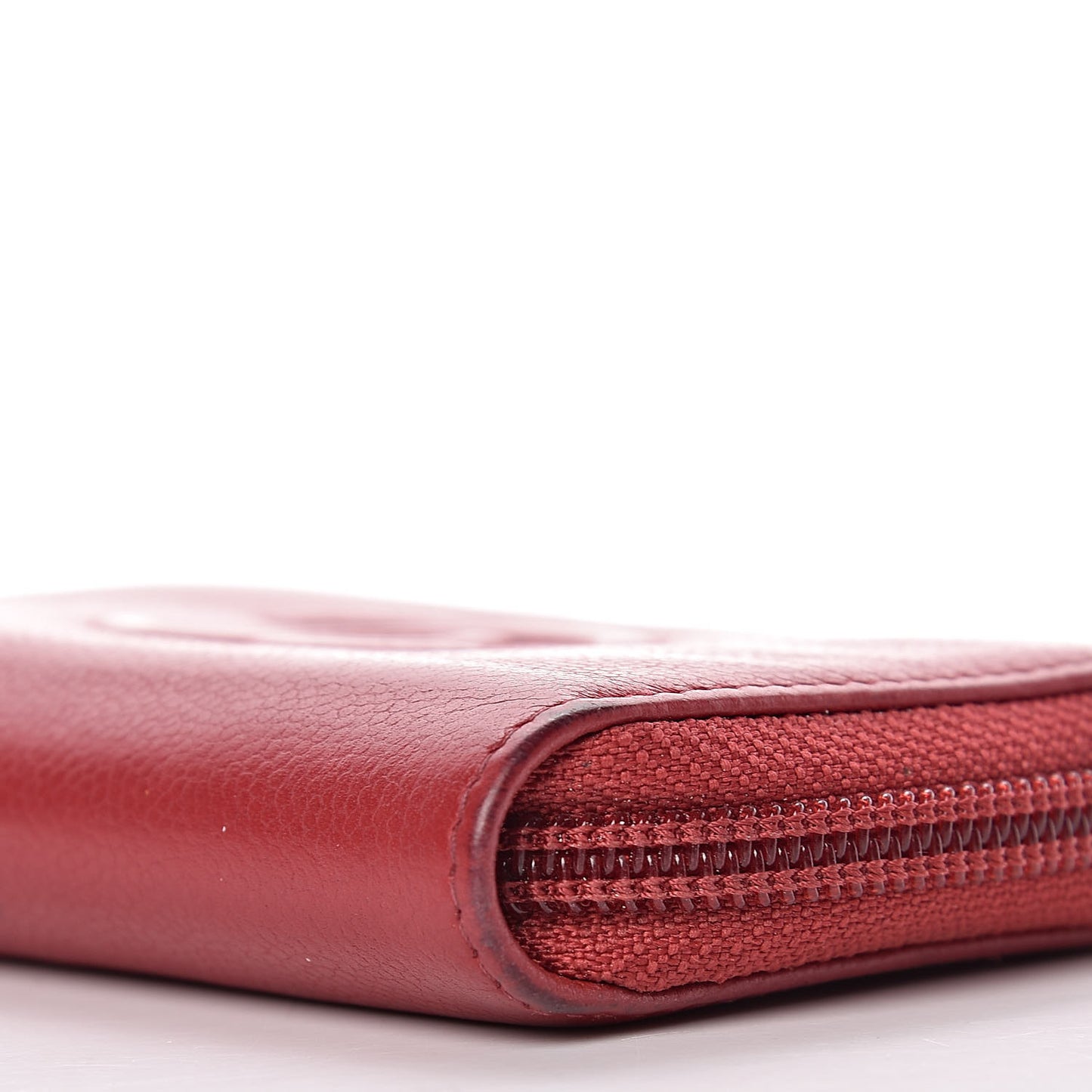 Caviar Timeless CC Zip Around Coin Purse Red