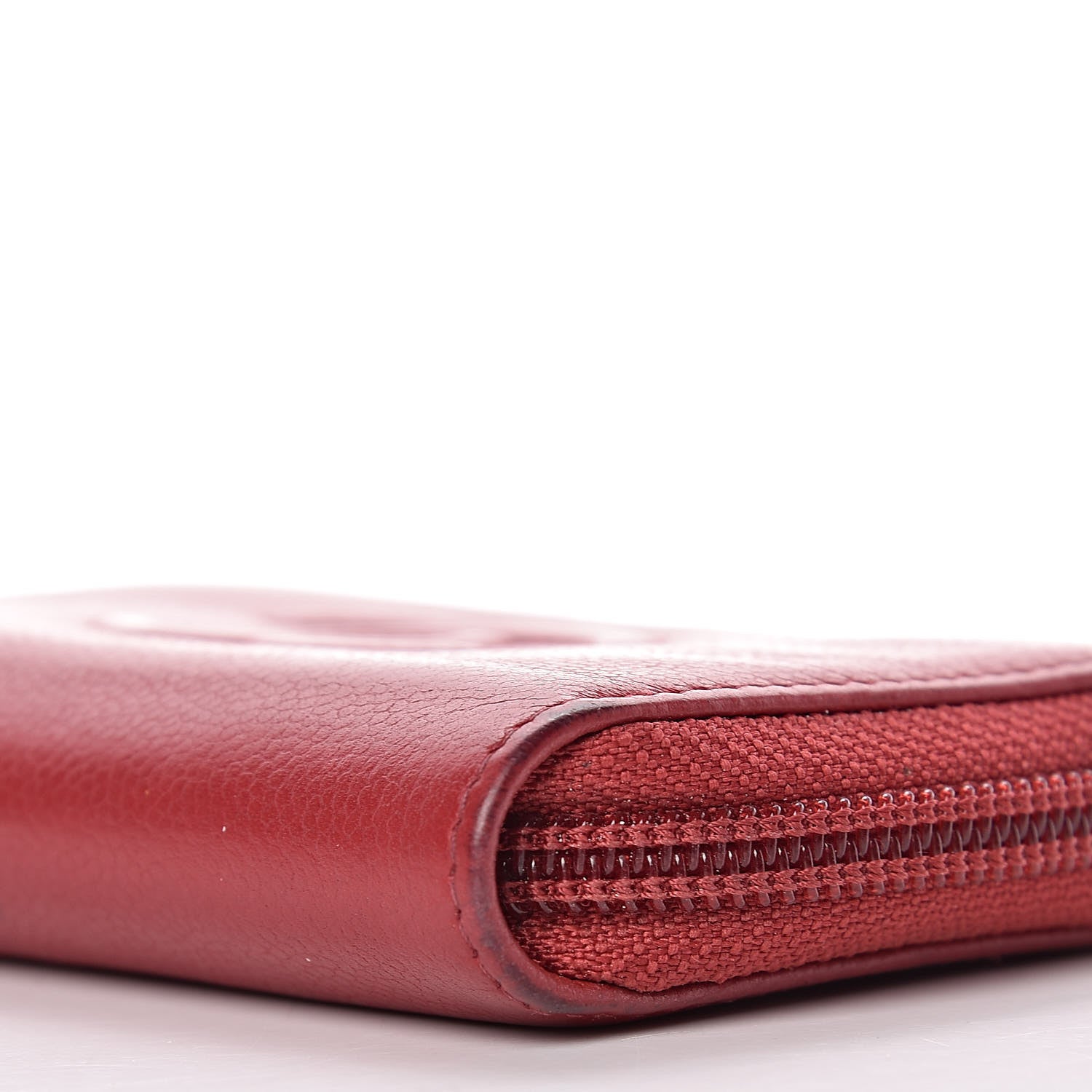 Chanel Caviar Timeless CC Zip Around Coin Purse Red 9 of 9