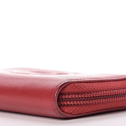 Chanel Caviar Timeless CC Zip Around Coin Purse Red 9 of 9