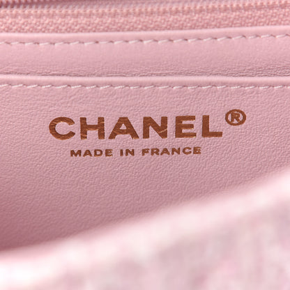 Chanel Tweed Quilted Mini Rectangular Flap Pink 5 of 8