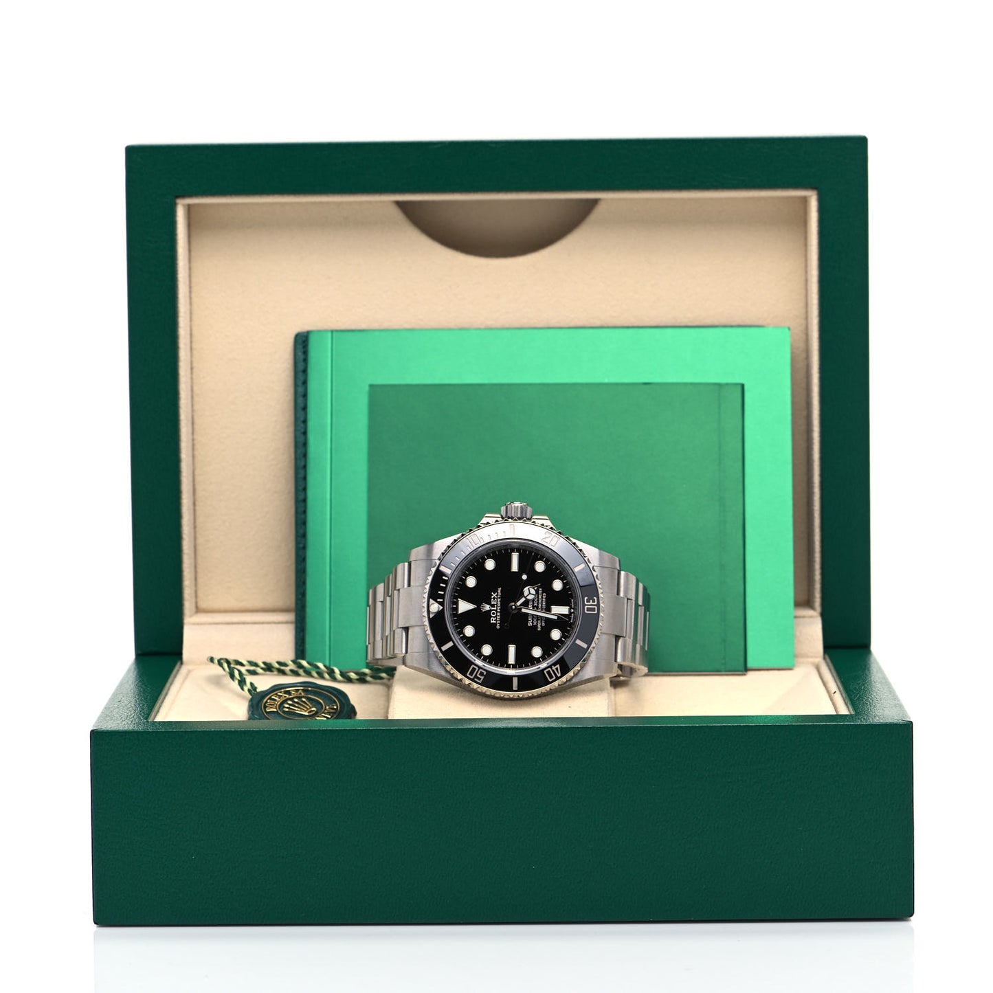Stainless Steel 41mm Oyster Perpetual Submariner Watch Black 124060