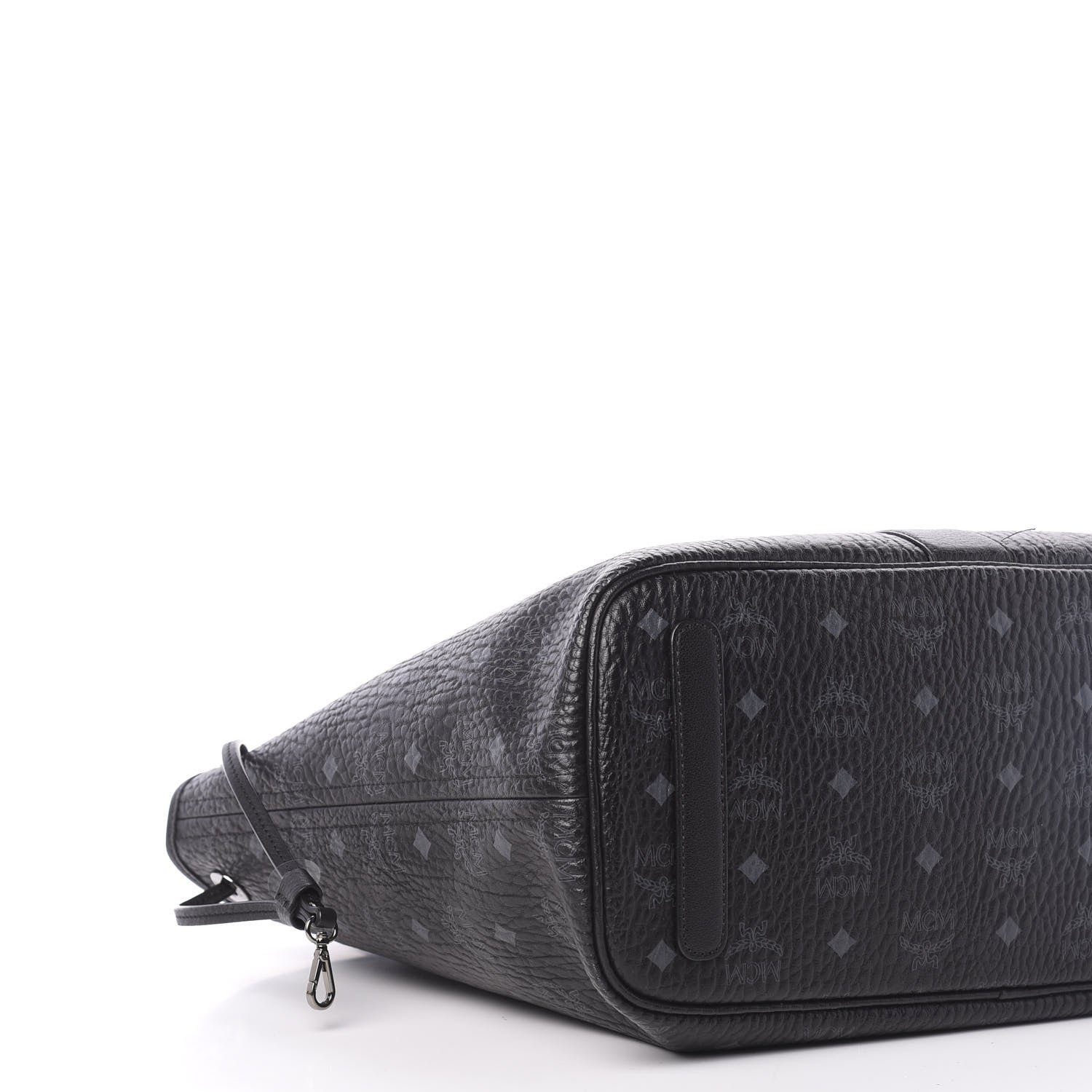 MCM Visetos Medium Liz Reversible Shopper Tote Black 9 of 21