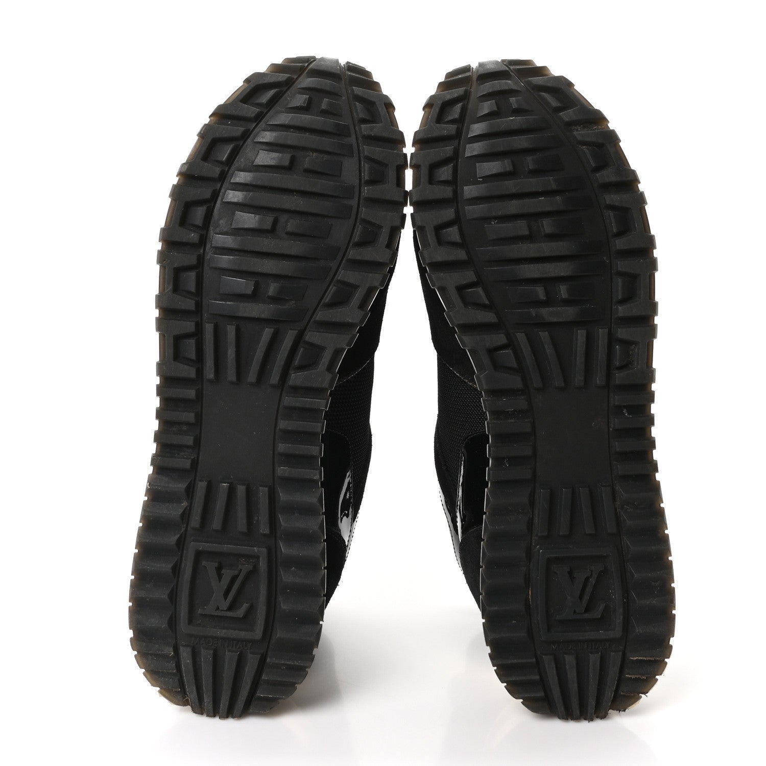 Louis Vuitton Suede Monogram Run Away Sneakers 38.5 Black 6 of 9