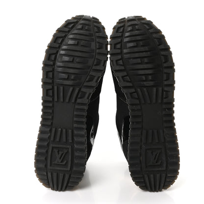 Louis Vuitton Suede Monogram Run Away Sneakers 38.5 Black 6 of 9