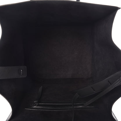 Celine Supple Calfskin Medium Phantom Luggage Black 7 of 10