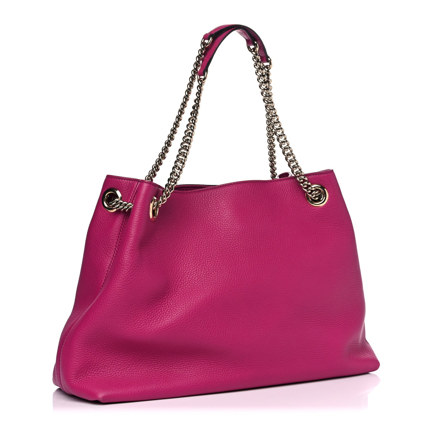 Gucci Cellarius Calfskin Medium Soho Chain Shoulder Bag Bright Bouganville 3 of 17