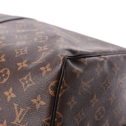 Louis Vuitton Monogram Macassar Keepall Bandouliere 55 10 of 13
