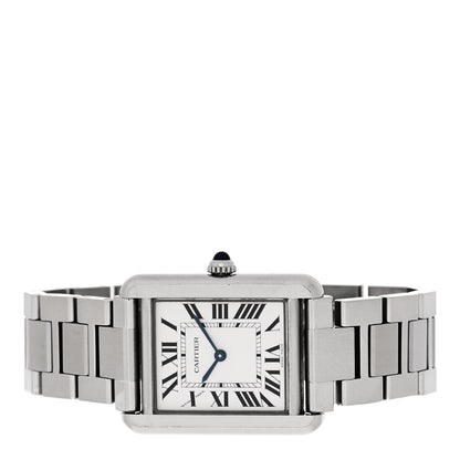 Cartier Stainless Steel 24mm Tank Solo Quartz Watch 2 of 5