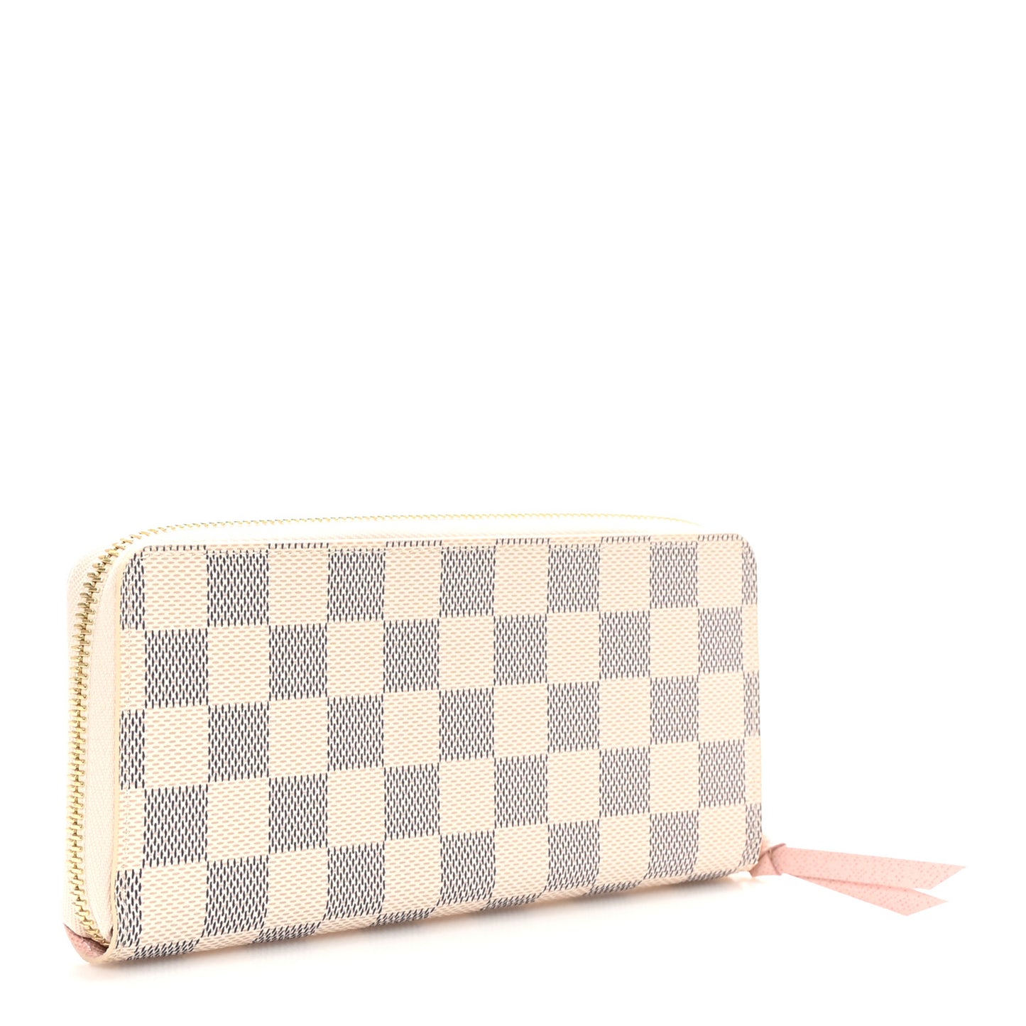Damier Azur Clemence Wallet Rose Ballerine