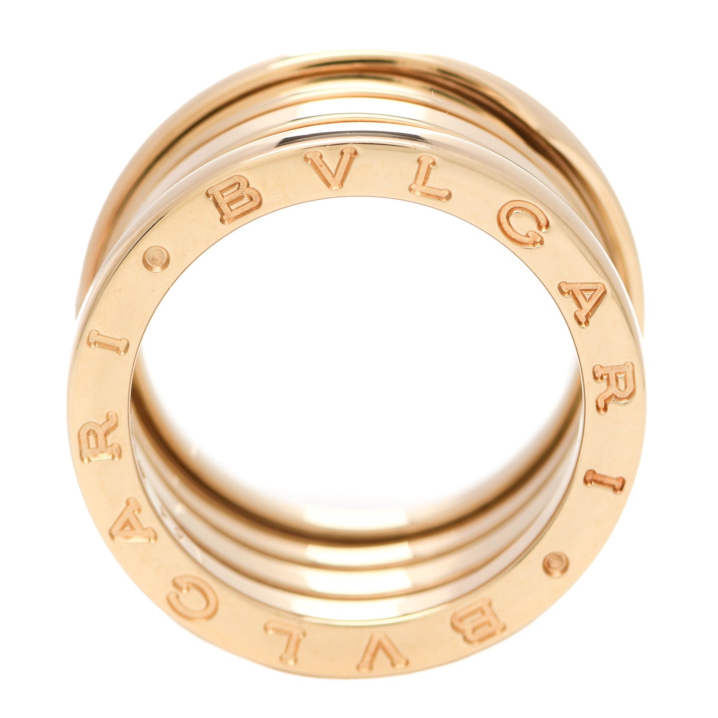 18K Yellow Gold B.Zero1 Four-Band Ring 54 6.75